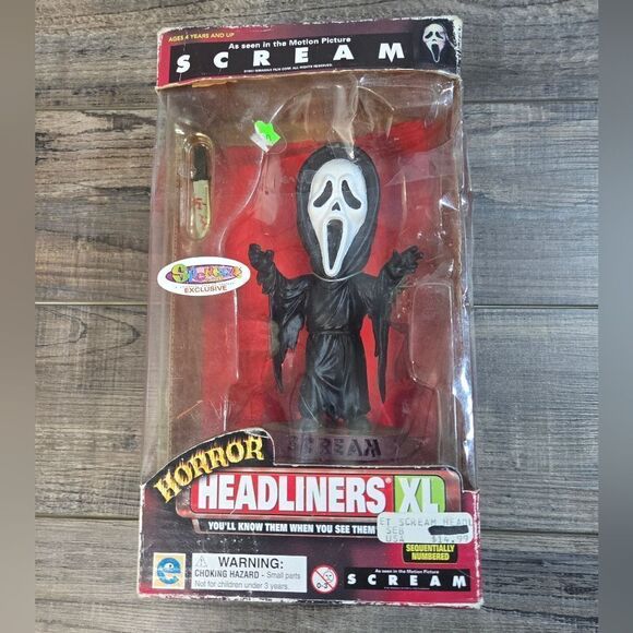 Vintage Horror Headliners XL Spencers Exclusive Ghost Face new in box aged box - Picture 1 of 9